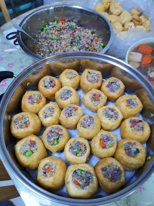 酿彩色豆腐