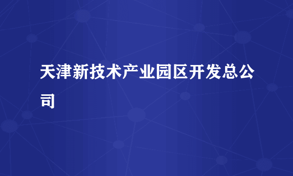 天津新技术产业园区开发总公司