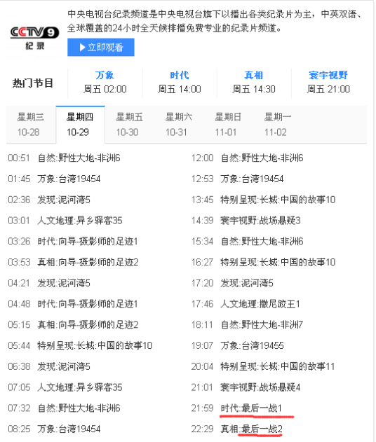 最后一战（央视纪录片）