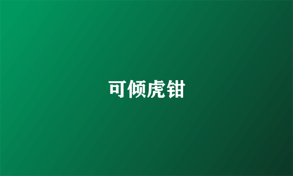 可倾虎钳