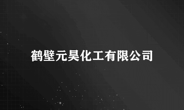 鹤壁元昊化工有限公司