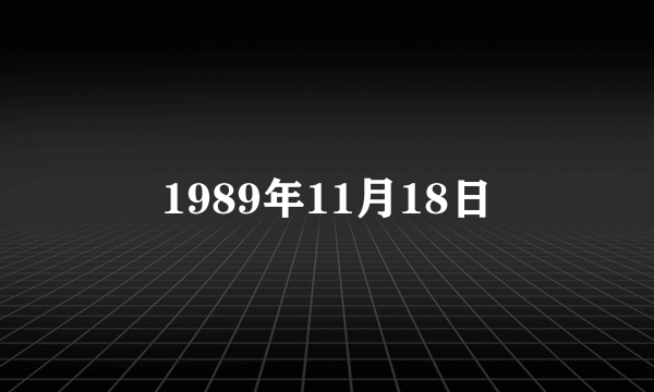 1989年11月18日