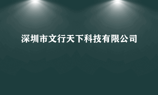 深圳市文行天下科技有限公司