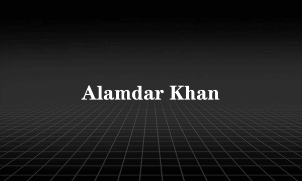 Alamdar Khan