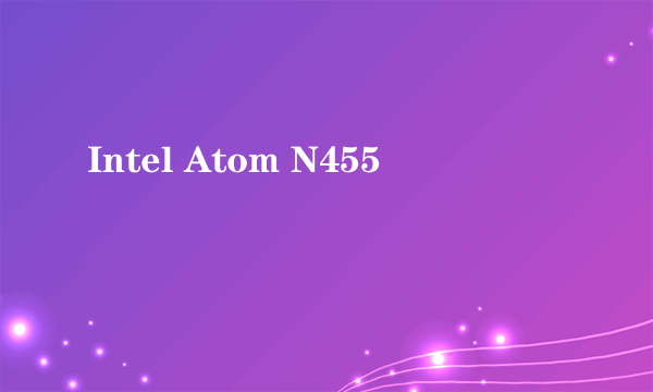 Intel Atom N455