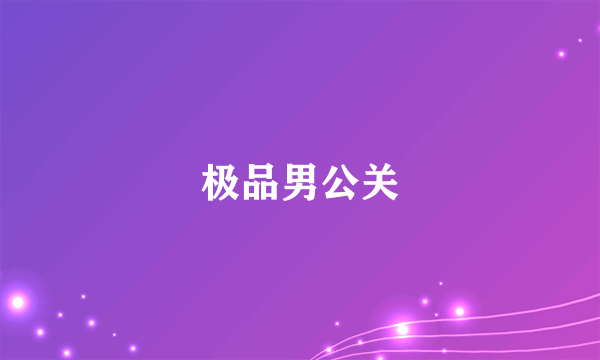 极品男公关