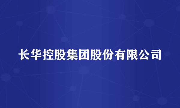 长华控股集团股份有限公司