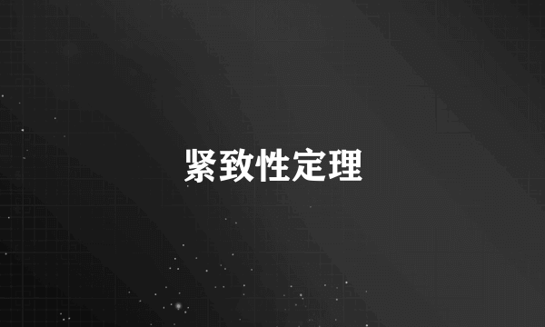紧致性定理