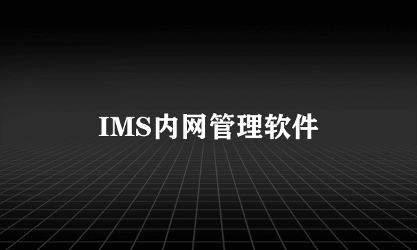 IMS内网管理软件