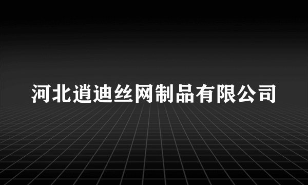 河北逍迪丝网制品有限公司