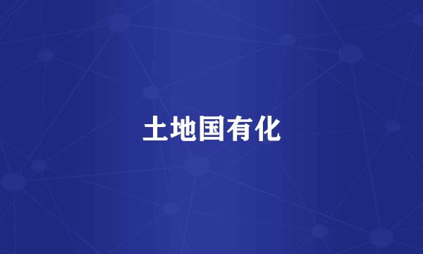 土地国有化