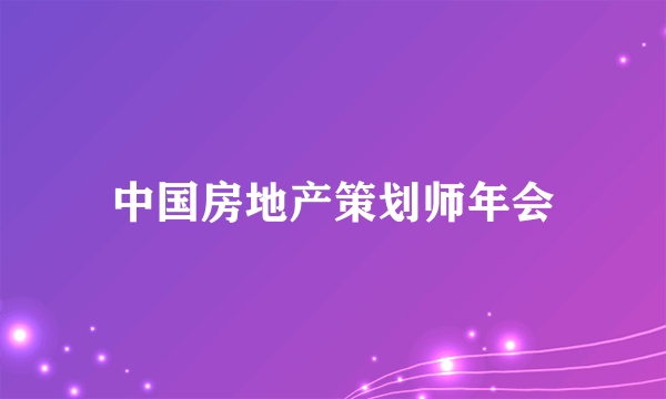 中国房地产策划师年会