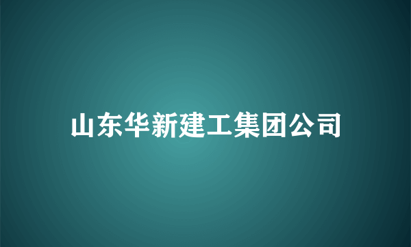 山东华新建工集团公司