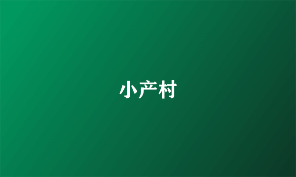 小产村