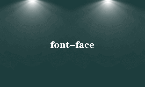 font-face