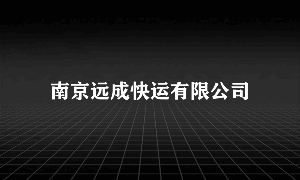 南京远成快运有限公司