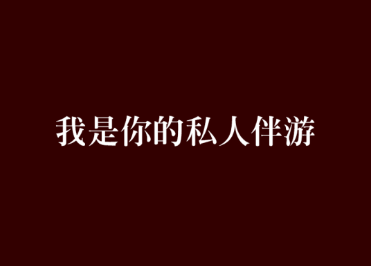 我是你的私人伴游