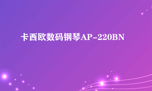 卡西欧数码钢琴AP-220BN