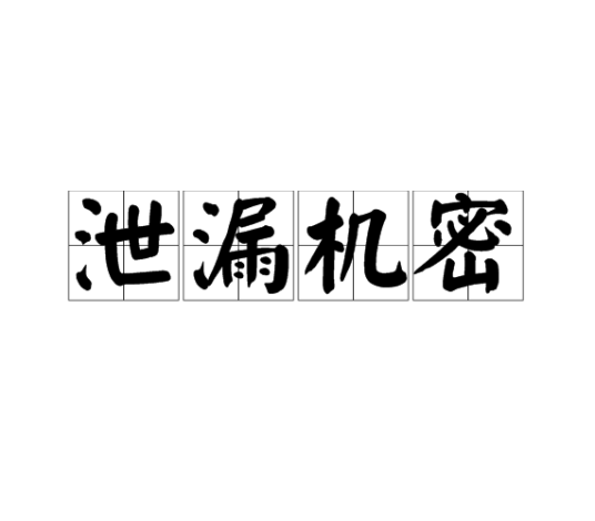 泄漏机密