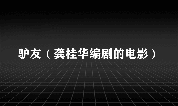 驴友（龚桂华编剧的电影）