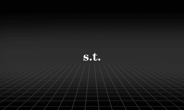 s.t.