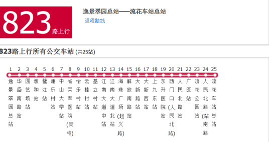 广州公交823路