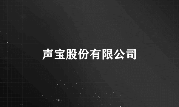 声宝股份有限公司