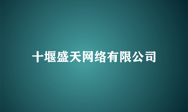 十堰盛天网络有限公司