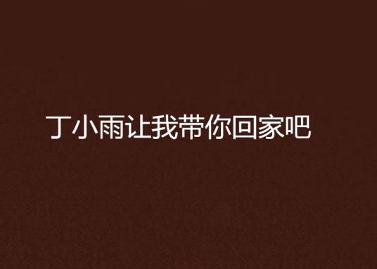 丁小雨让我带你回家吧