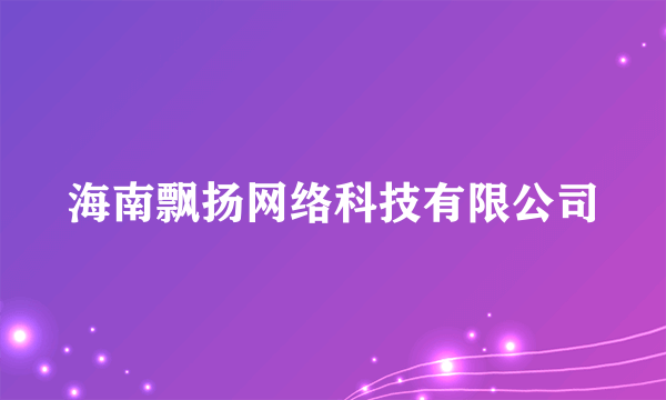 海南飘扬网络科技有限公司