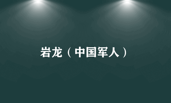 岩龙（中国军人）