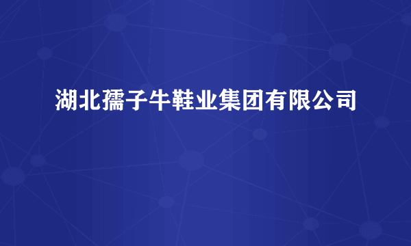 湖北孺子牛鞋业集团有限公司