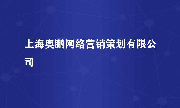 上海奥鹏网络营销策划有限公司