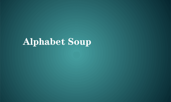Alphabet Soup