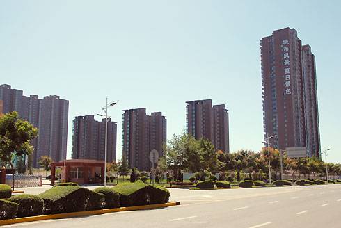 城市风景夏日景色
