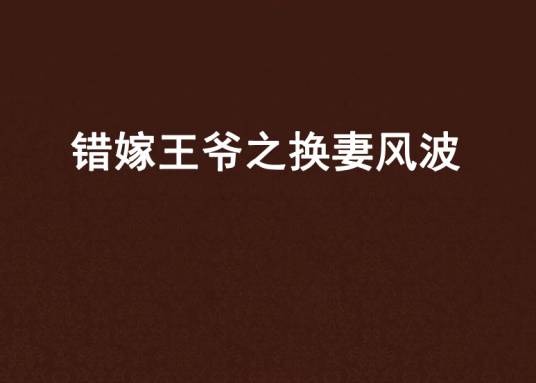 错嫁王爷之换妻风波