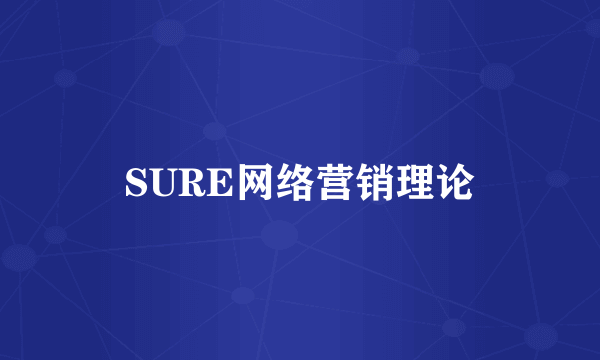SURE网络营销理论