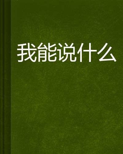 我能说什么
