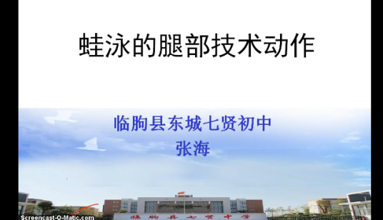 蛙泳腿部动作