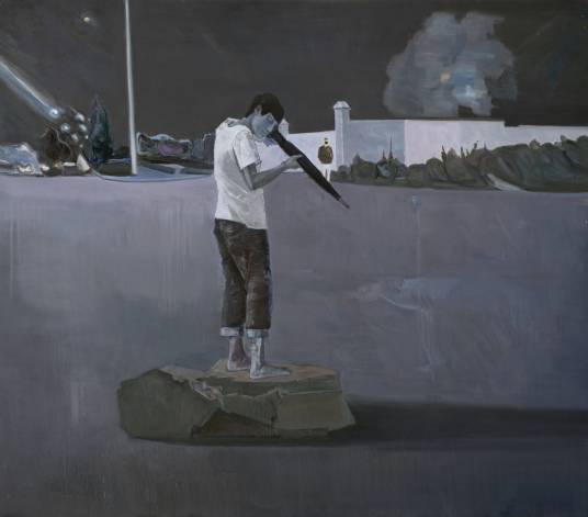 目击（王欣布面油画作品）