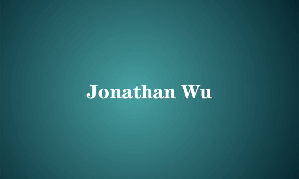 Jonathan Wu