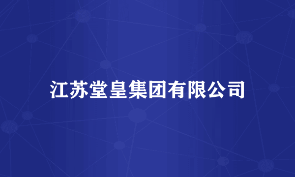 江苏堂皇集团有限公司