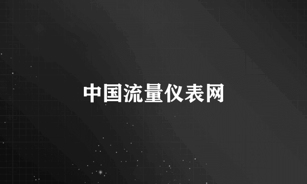 中国流量仪表网