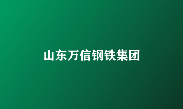 山东万信钢铁集团