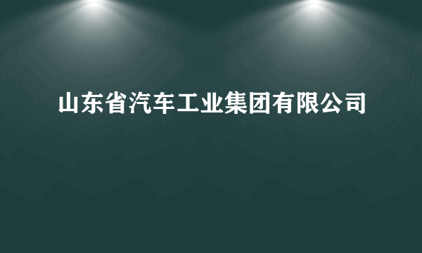 山东省汽车工业集团有限公司