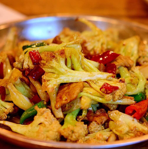 菜花炒肉