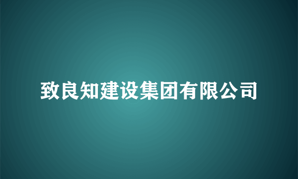 致良知建设集团有限公司