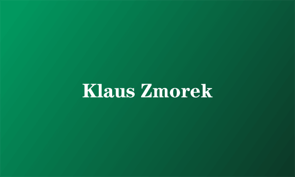 Klaus Zmorek