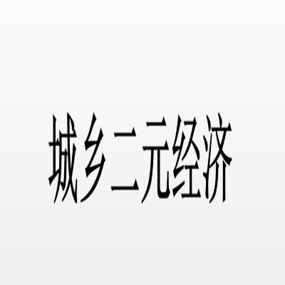 城乡二元经济