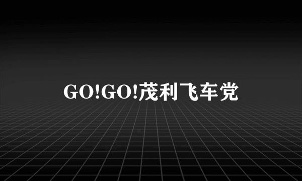 GO!GO!茂利飞车党